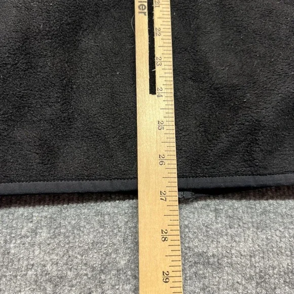 Patagonia Vest Mens XL Black Fleece Full Zip Pockets DGS Law Logo Hiking - Picture 9 of 9